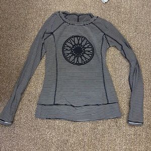 Lululemon x soul cycle stripped long sleeve shirt